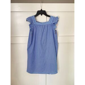 Sail‎ to Sable blue gingham girls dress size 14